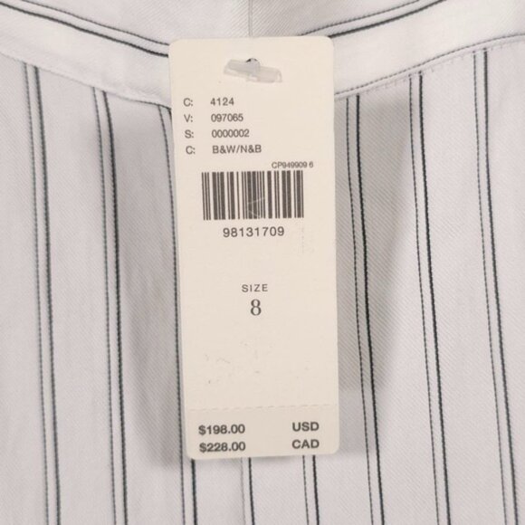 NWT Anthropologie Maeve Waders Wide-Leg Jumpsuit Size 8 Striped White - Picture 12 of 12